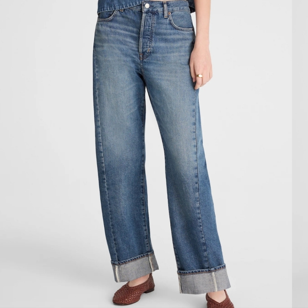 Madewell Pieced Barrel Leg Jean In Mosby Wash - Picture 7 of 11